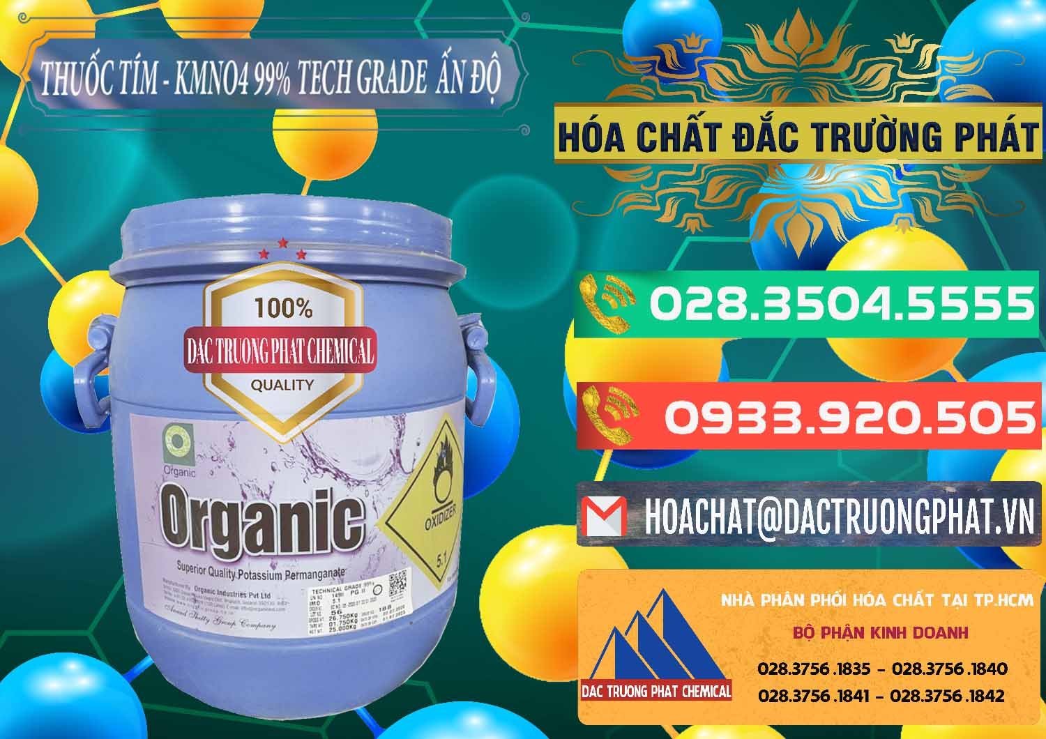 Chuyên nhập khẩu _ bán Thuốc Tím - KMNO4 99% Organic Group Ấn Độ India - 0250 - Chuyên cung cấp ( phân phối ) hóa chất tại TP.HCM - congtyhoachat.com.vn