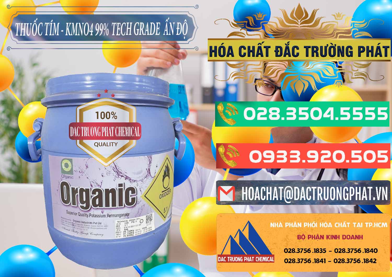 Đơn vị cung cấp - bán Thuốc Tím - KMNO4 99% Organic Group Ấn Độ India - 0250 - Công ty chuyên cung cấp - bán hóa chất tại TP.HCM - congtyhoachat.com.vn