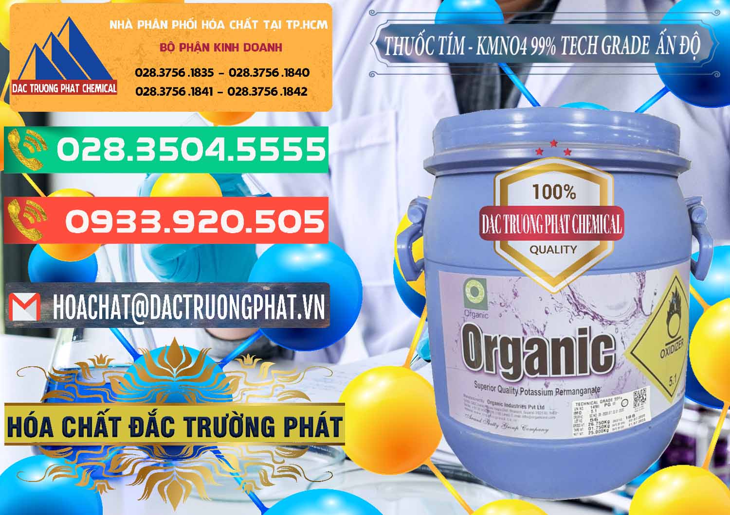 Công ty chuyên bán ( cung ứng ) Thuốc Tím - KMNO4 99% Organic Group Ấn Độ India - 0250 - Cty cung cấp - bán hóa chất tại TP.HCM - congtyhoachat.com.vn