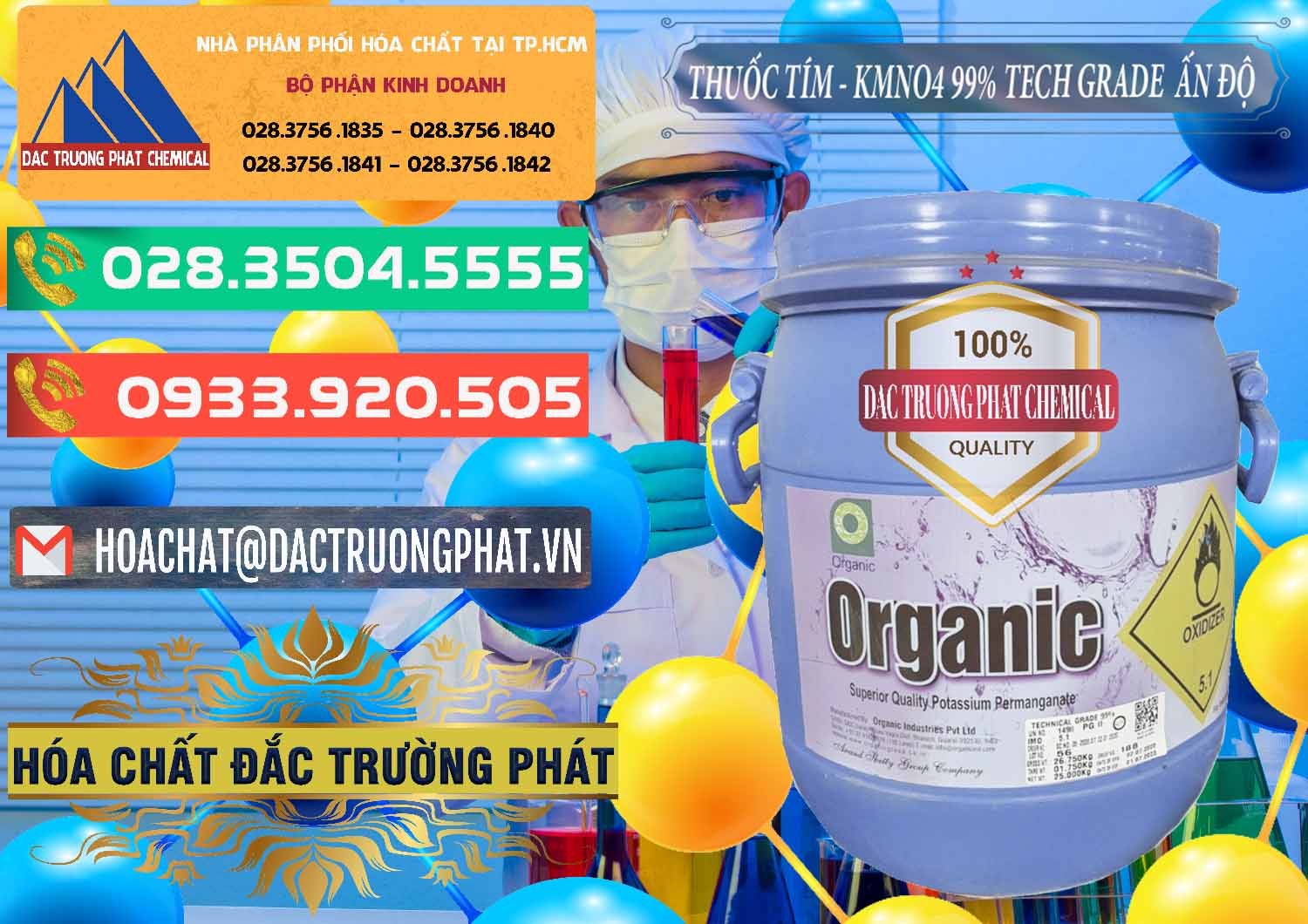 Cty chuyên cung ứng ( bán ) Thuốc Tím - KMNO4 99% Organic Group Ấn Độ India - 0250 - Nơi cung cấp và kinh doanh hóa chất tại TP.HCM - congtyhoachat.com.vn