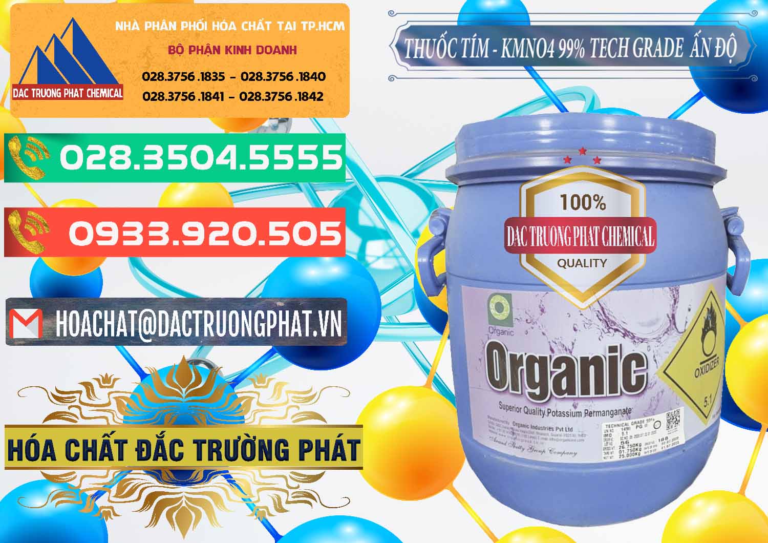 Cty chuyên nhập khẩu _ bán Thuốc Tím - KMNO4 99% Organic Group Ấn Độ India - 0250 - Nhập khẩu _ cung cấp hóa chất tại TP.HCM - congtyhoachat.com.vn