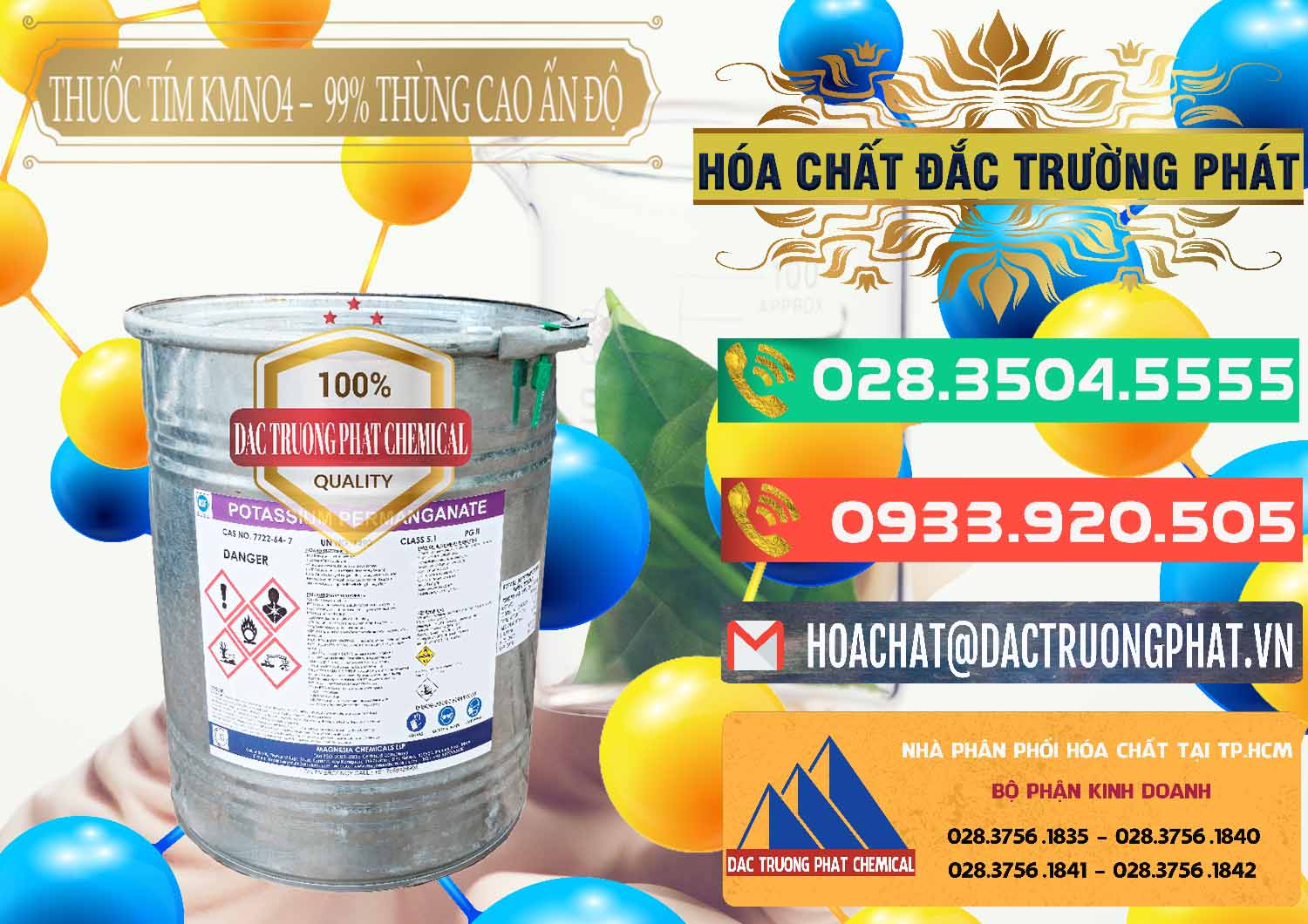 Công ty bán _ cung cấp Thuốc Tím - KMNO4 Thùng Cao 99% Magnesia Chemicals Ấn Độ India - 0164 - Chuyên nhập khẩu và phân phối hóa chất tại TP.HCM - congtyhoachat.com.vn