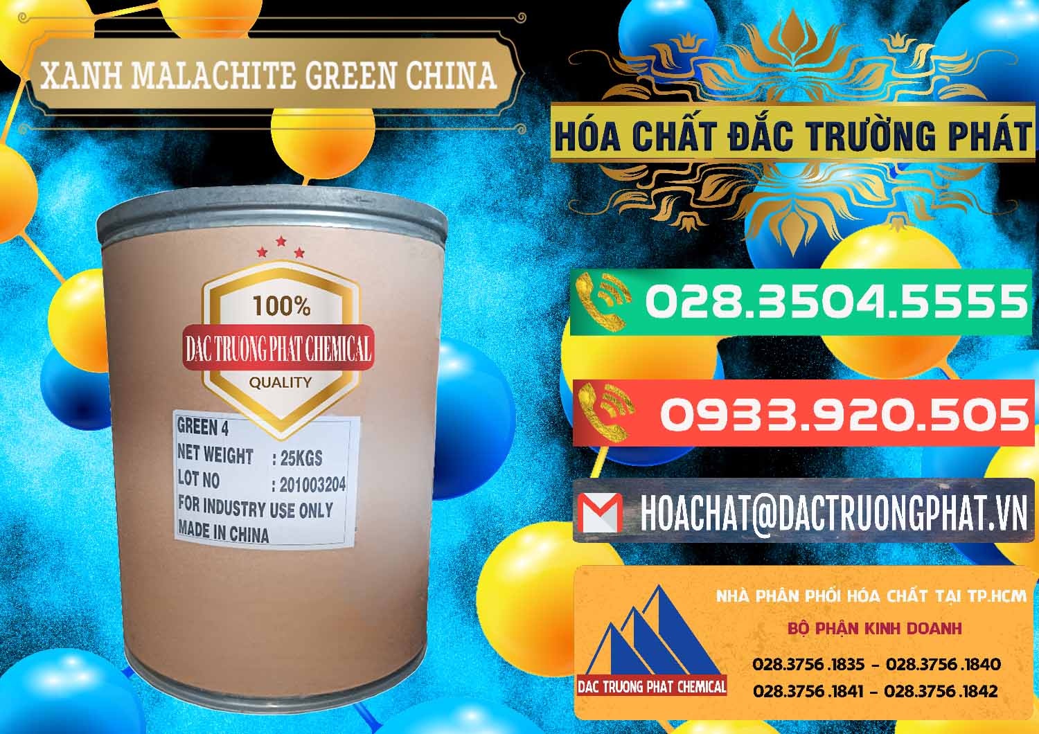 Công ty kinh doanh - bán Xanh Malachite Green Trung Quốc China - 0325 - Kinh doanh và cung cấp hóa chất tại TP.HCM - congtyhoachat.com.vn