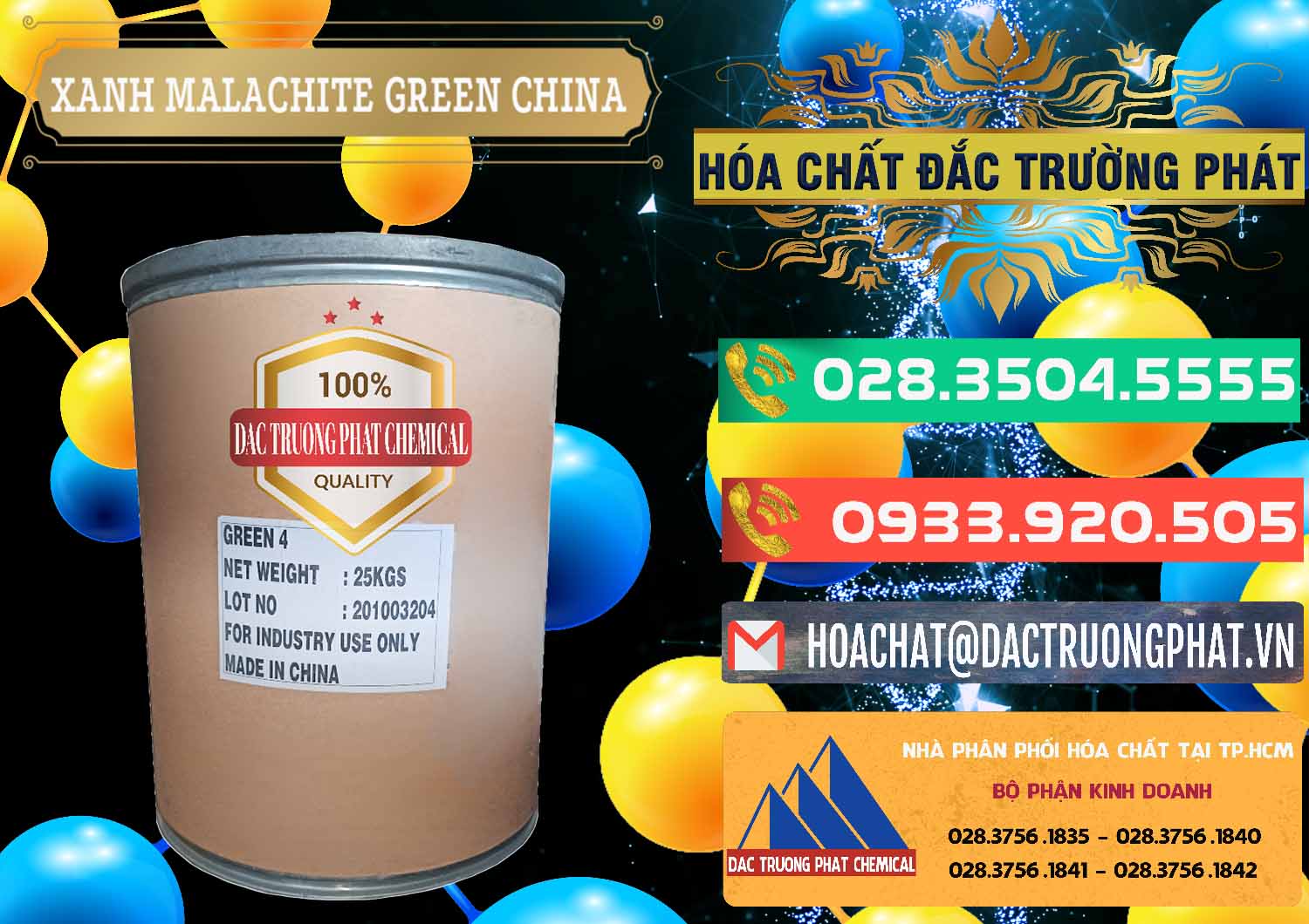 Chuyên cung ứng và bán Xanh Malachite Green Trung Quốc China - 0325 - Cty chuyên cung cấp & bán hóa chất tại TP.HCM - congtyhoachat.com.vn