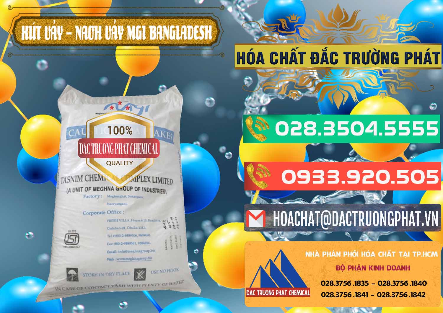 Công ty chuyên bán - cung ứng Xút Vảy - NaOH Vảy 99% MGI Bangladesh - 0274 - Nơi phân phối ( cung cấp ) hóa chất tại TP.HCM - congtyhoachat.com.vn
