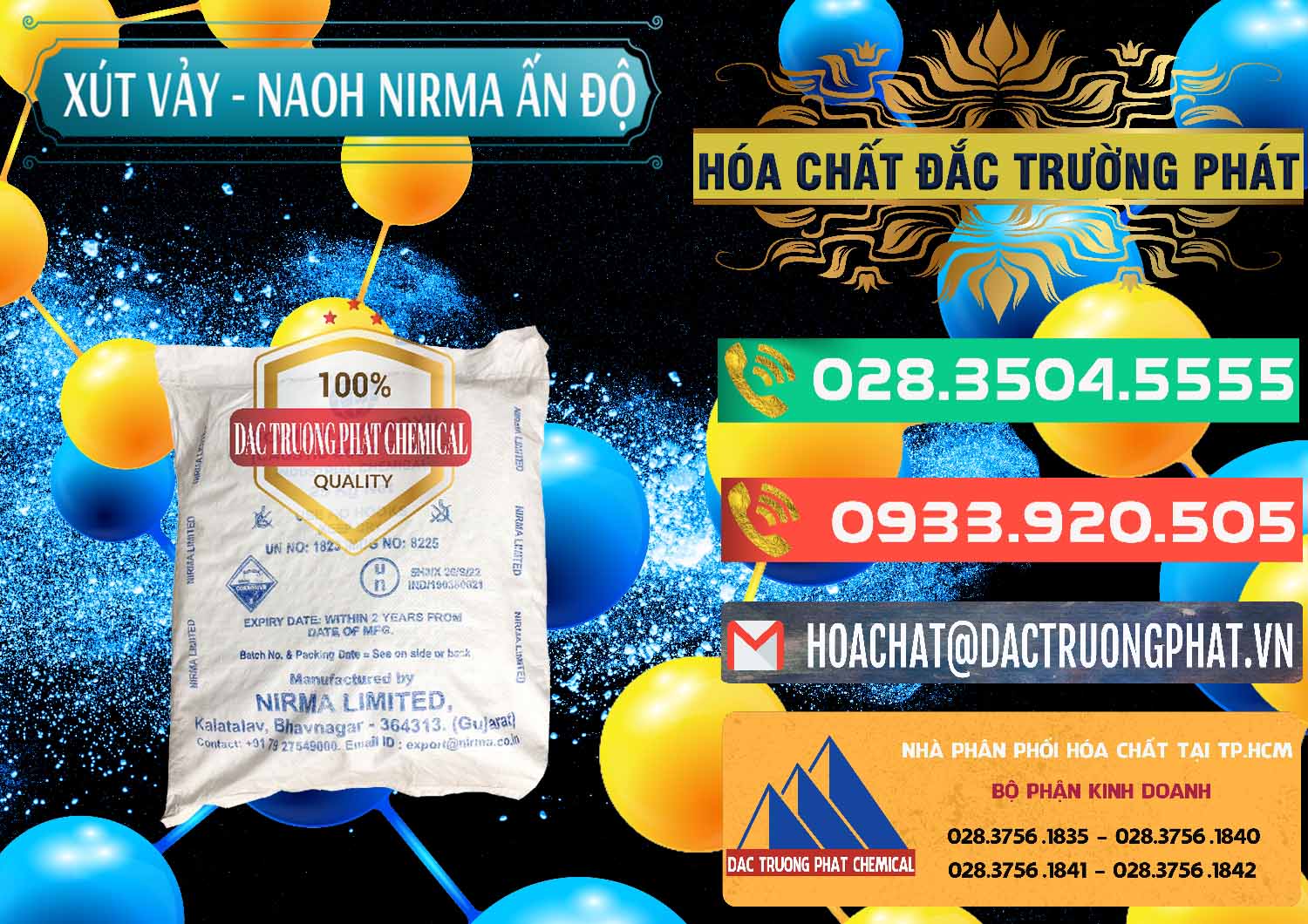 Nhà cung cấp _ bán Xút Vảy - NaOH Vảy Nirma Ấn Độ India - 0371 - Nhà cung cấp và phân phối hóa chất tại TP.HCM - congtyhoachat.com.vn