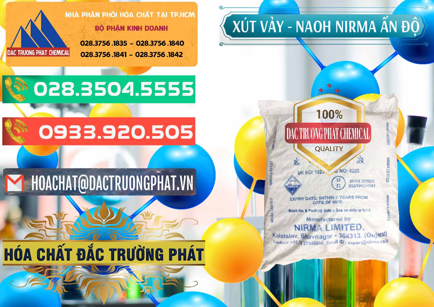 Đơn vị bán - phân phối Xút Vảy - NaOH Vảy Nirma Ấn Độ India - 0371 - Nơi nhập khẩu và cung cấp hóa chất tại TP.HCM - congtyhoachat.com.vn