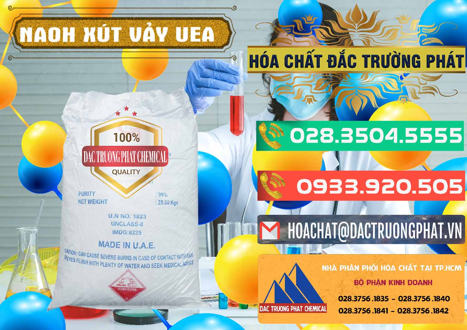 Chuyên phân phối _ bán Xút Vảy - NaOH Vảy UAE Iran - 0432 - Kinh doanh _ cung cấp hóa chất tại TP.HCM - congtyhoachat.com.vn