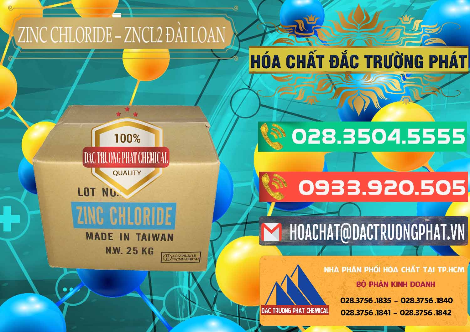 Nơi kinh doanh ( bán ) Zinc Chloride - ZNCL2 96% Đài Loan Taiwan - 0178 - Chuyên cung cấp _ bán hóa chất tại TP.HCM - congtyhoachat.com.vn
