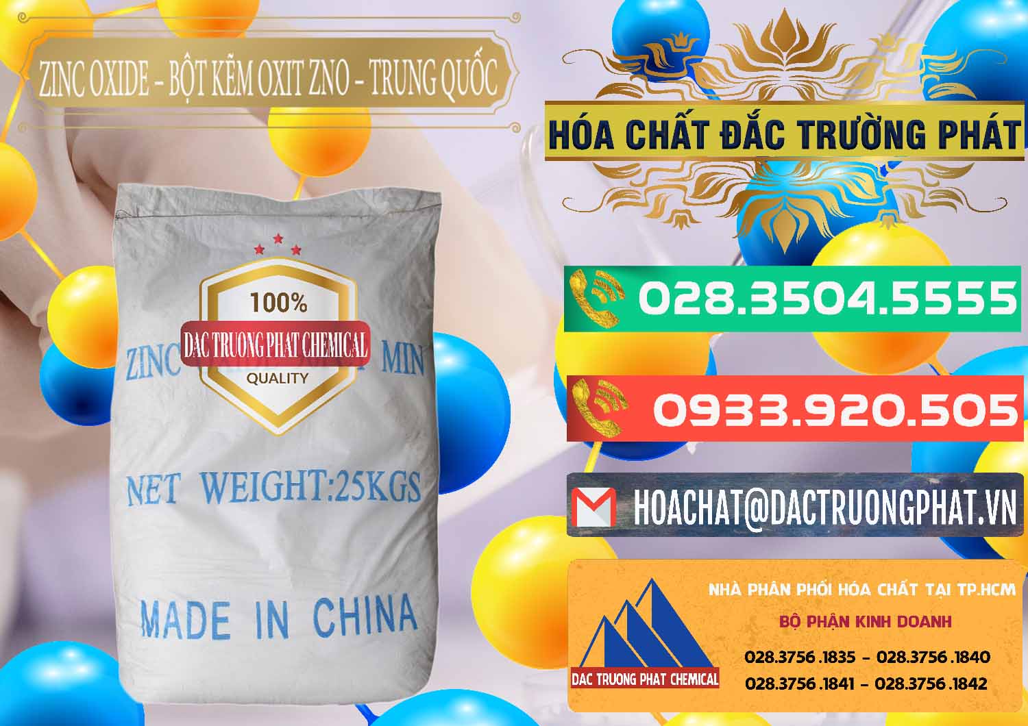 Chuyên nhập khẩu & bán Zinc Oxide - Bột Kẽm Oxit ZNO Trung Quốc China - 0182 - Công ty chuyên cung cấp & kinh doanh hóa chất tại TP.HCM - congtyhoachat.com.vn