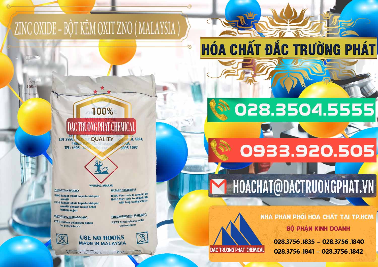 Cty chuyên phân phối và bán Zinc Oxide - Bột Kẽm Oxit ZNO Malaysia - 0179 - Cty nhập khẩu _ cung cấp hóa chất tại TP.HCM - congtyhoachat.com.vn