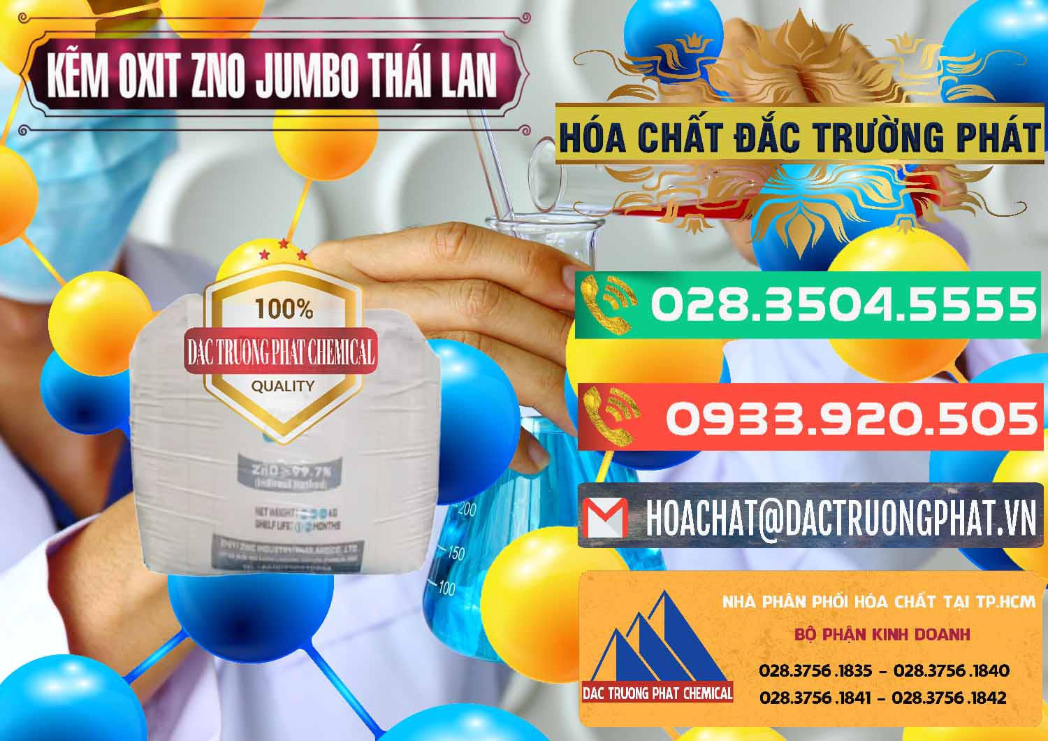 Đơn vị chuyên bán _ phân phối Zinc Oxide - Bột Kẽm Oxit ZNO Jumbo Bành Thái Lan Thailand - 0370 - Nơi cung cấp ( phân phối ) hóa chất tại TP.HCM - congtyhoachat.com.vn