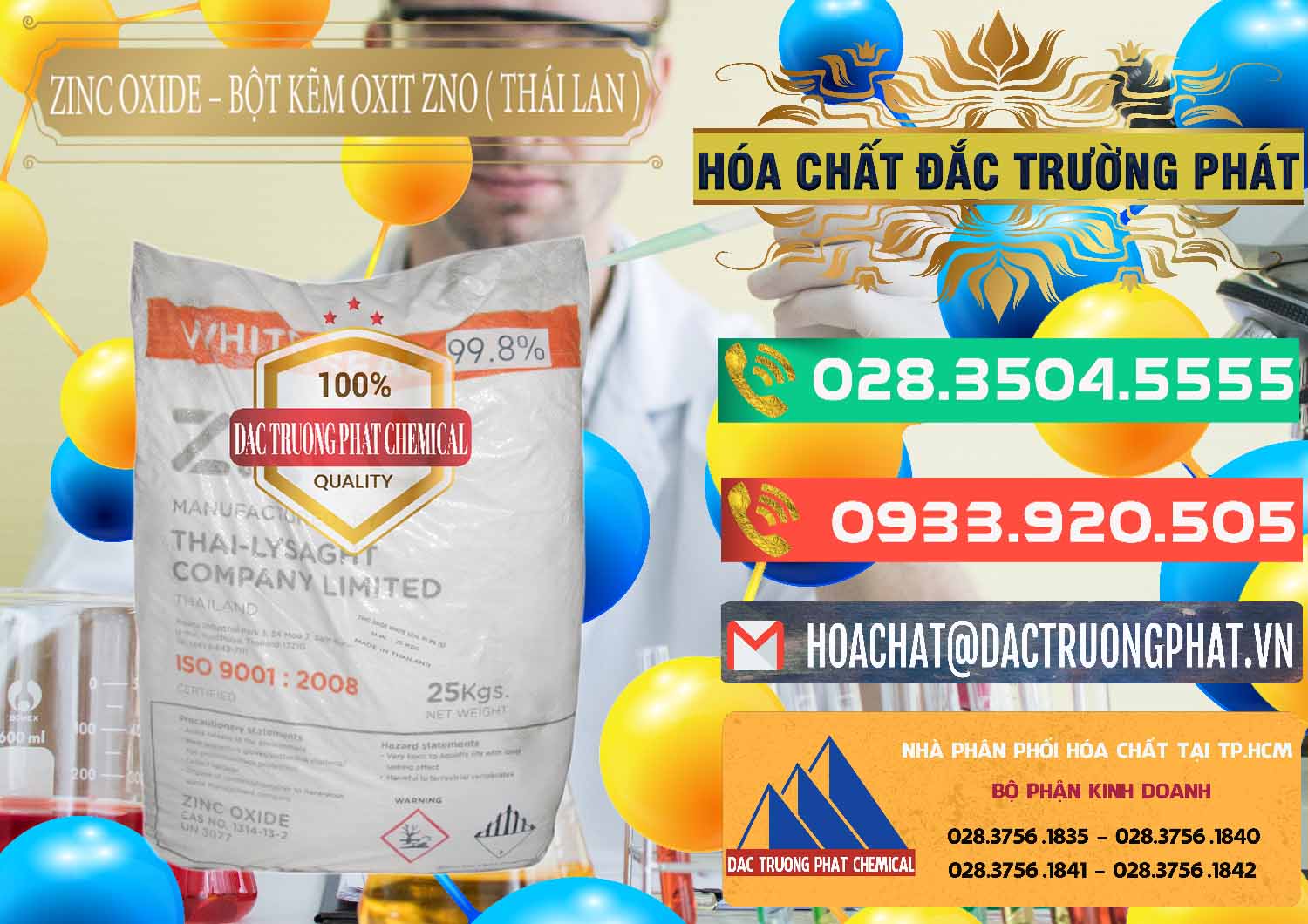 Đơn vị bán ( cung ứng ) Zinc Oxide - Bột Kẽm Oxit ZNO Thái Lan Thailand - 0181 - Đơn vị bán - phân phối hóa chất tại TP.HCM - congtyhoachat.com.vn