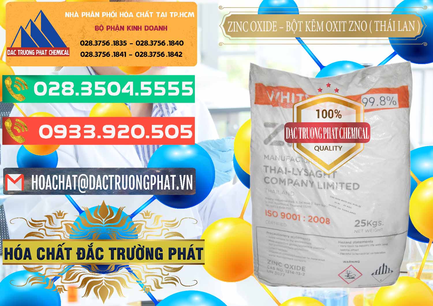 Nơi chuyên kinh doanh ( bán ) Zinc Oxide - Bột Kẽm Oxit ZNO Thái Lan Thailand - 0181 - Công ty nhập khẩu _ cung cấp hóa chất tại TP.HCM - congtyhoachat.com.vn