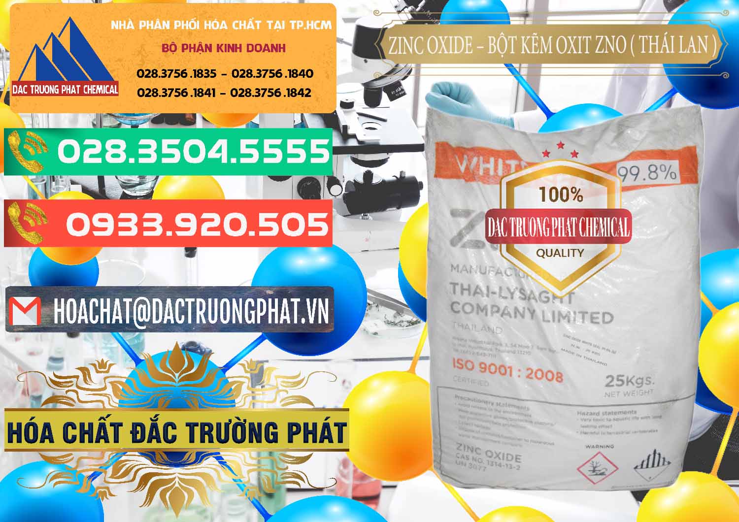 Cty bán ( phân phối ) Zinc Oxide - Bột Kẽm Oxit ZNO Thái Lan Thailand - 0181 - Đơn vị kinh doanh ( cung cấp ) hóa chất tại TP.HCM - congtyhoachat.com.vn