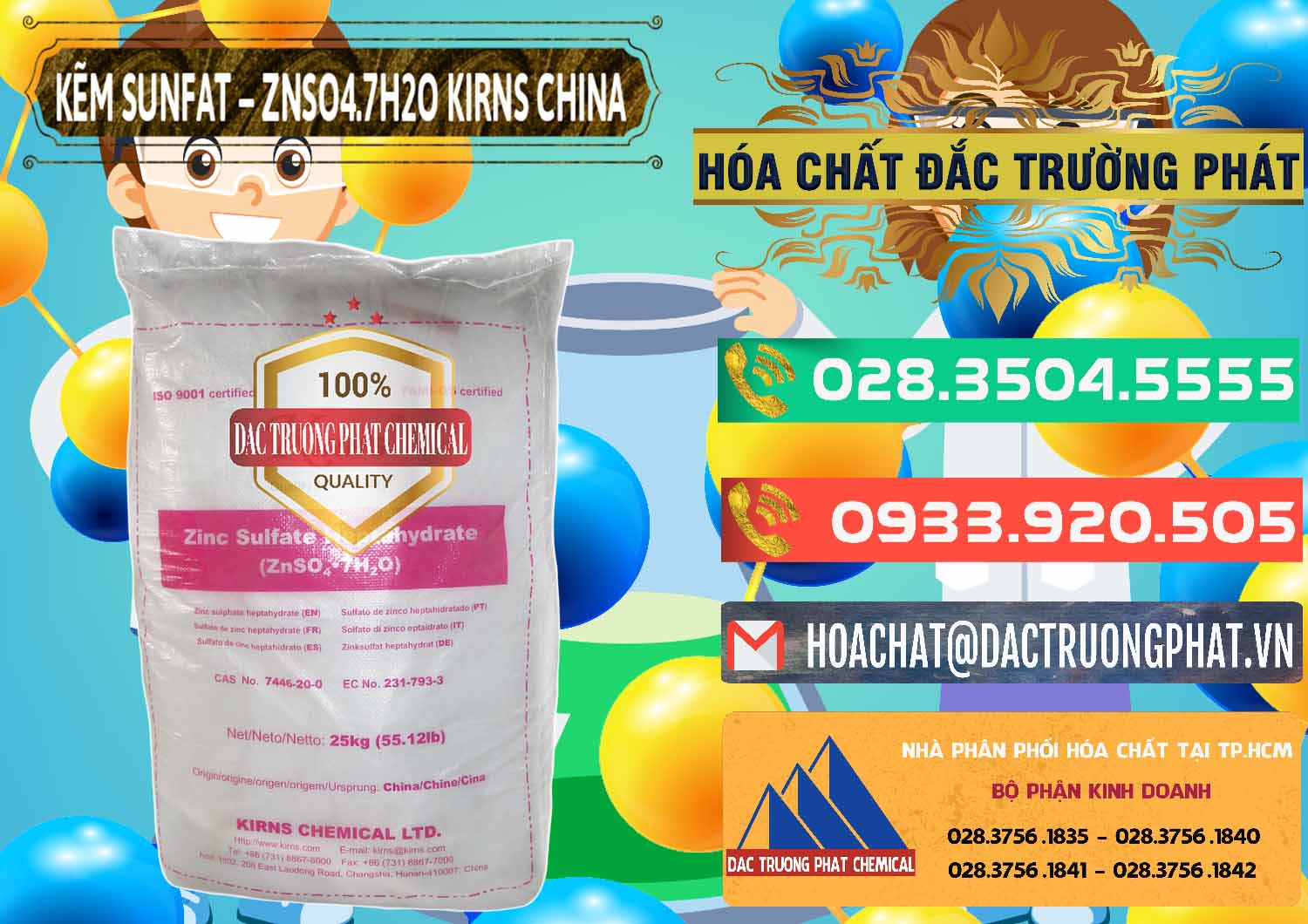 Công ty chuyên kinh doanh _ bán Kẽm Sunfat – ZNSO4.7H2O Kirns Trung Quốc China - 0089 - Cung cấp - nhập khẩu hóa chất tại TP.HCM - congtyhoachat.com.vn