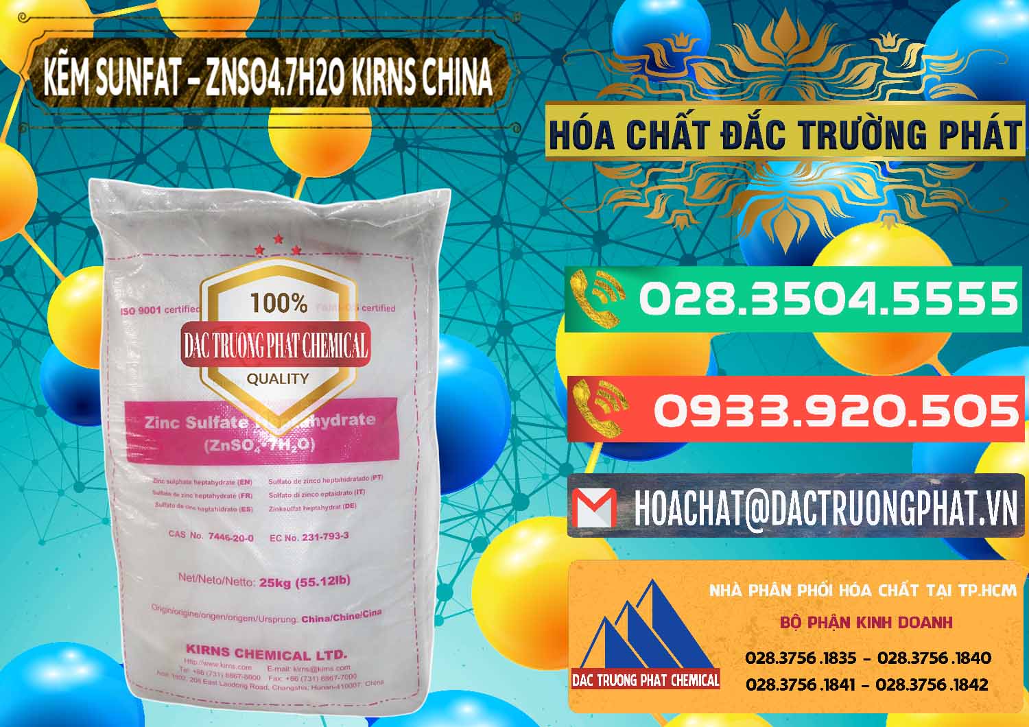 Công ty bán _ cung cấp Kẽm Sunfat – ZNSO4.7H2O Kirns Trung Quốc China - 0089 - Công ty chuyên nhập khẩu ( phân phối ) hóa chất tại TP.HCM - congtyhoachat.com.vn